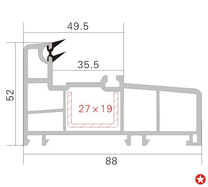 88固定框D